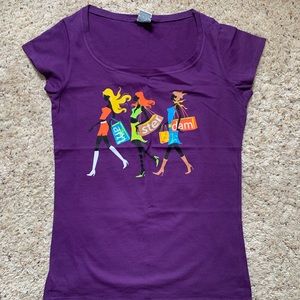 Amsterdam Purple Women’s T-Shirt Fashion Print